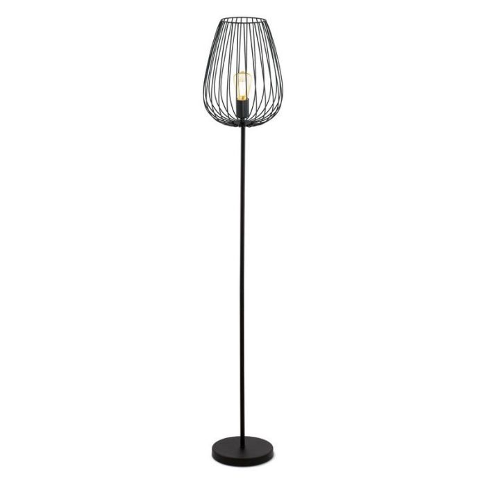 Black modern floor lamp metal, Kitana, with switch