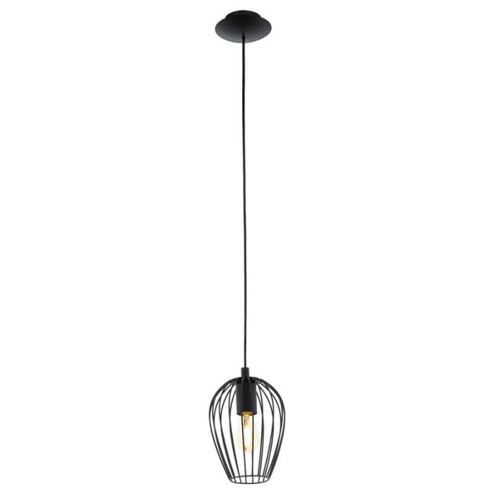 Black industrial pendant light metal, Kitana