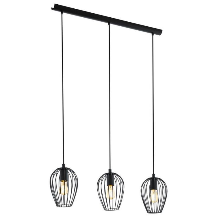 Black industrial pendant light metal, Kitana