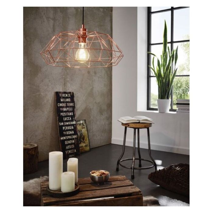 Copper industrial pendant light metal, Acri