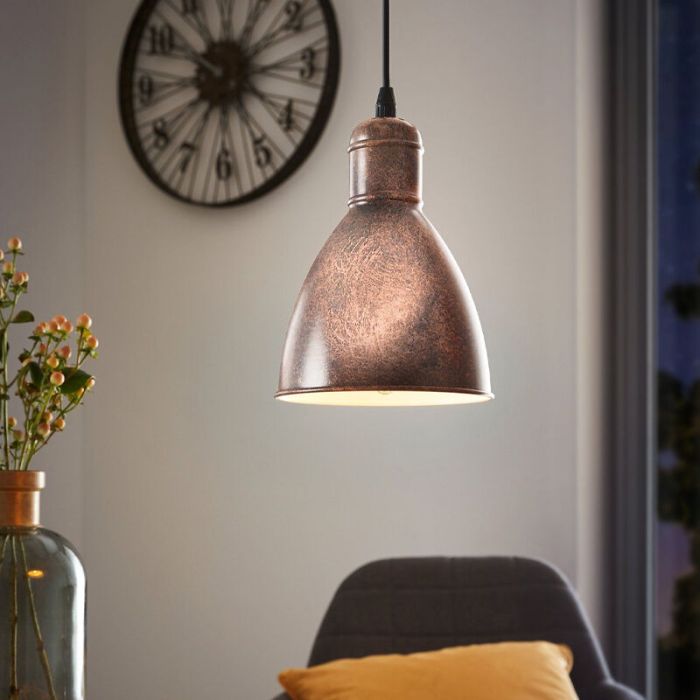 Copper rustic pendant light metal, Lavinio