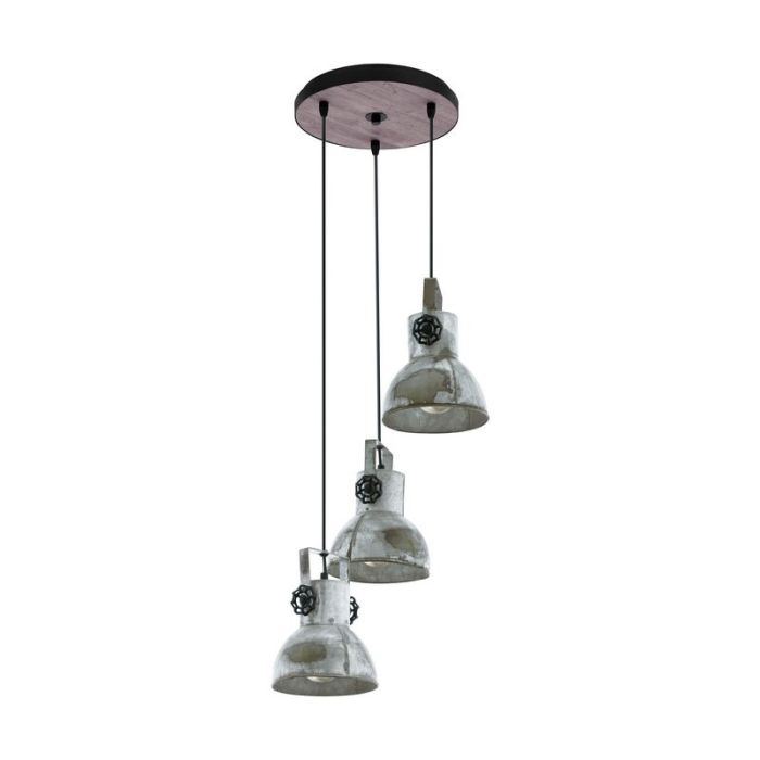 Wood pendant light brown, Angelina