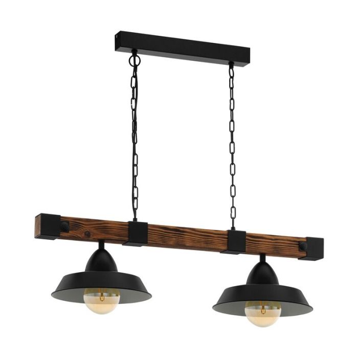 Wood pendant light brown, Josia