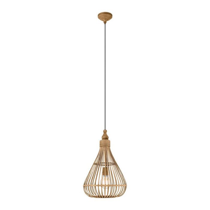Rustic pendant light wood, Firenze