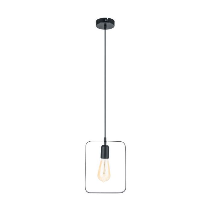 Black retro pendant light metal, Aida
