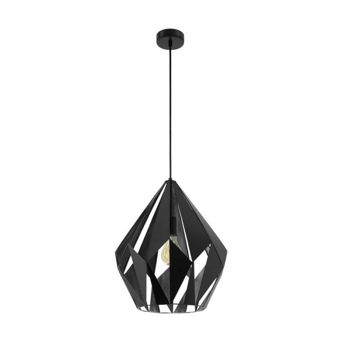 Black modern pendant light metal, Acri
