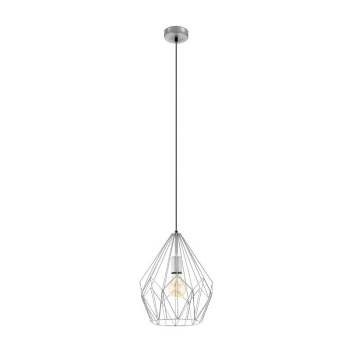 Silver industrial pendant light metal, Acri