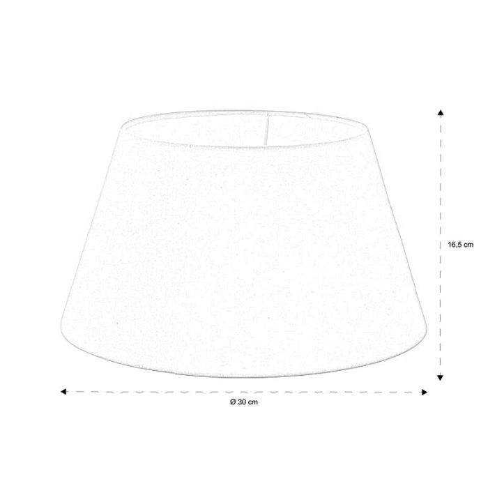 White Lampshade Noah, Fabric, Country