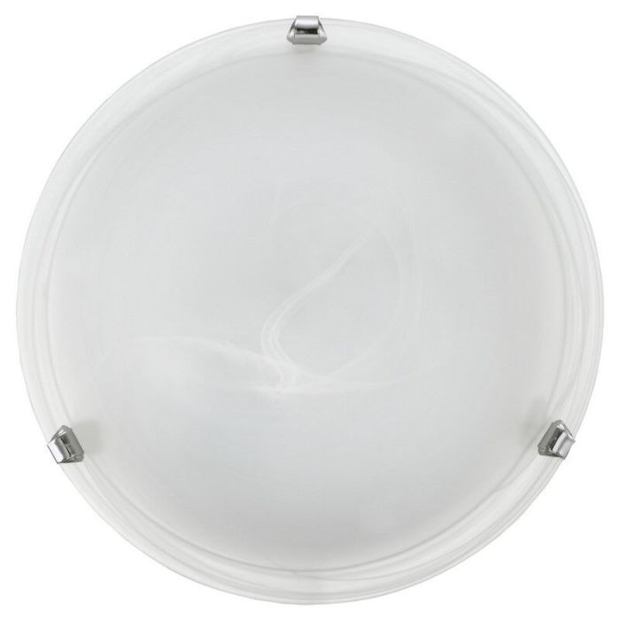 Chrome flush ceiling light glass, Alcor