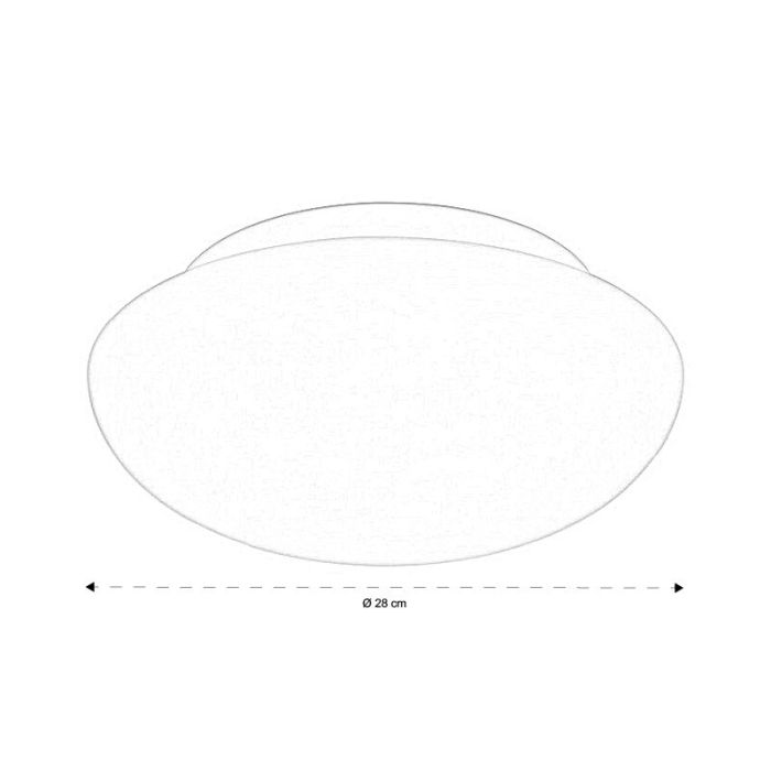 White flush ceiling light glass, Nieke
