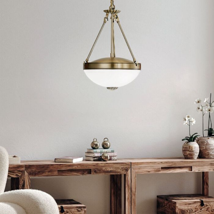 Bronze classic pendant light metal, Reza