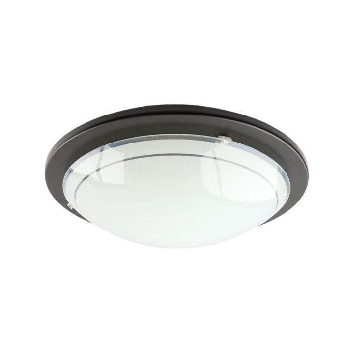 White flush ceiling light glass, Agena
