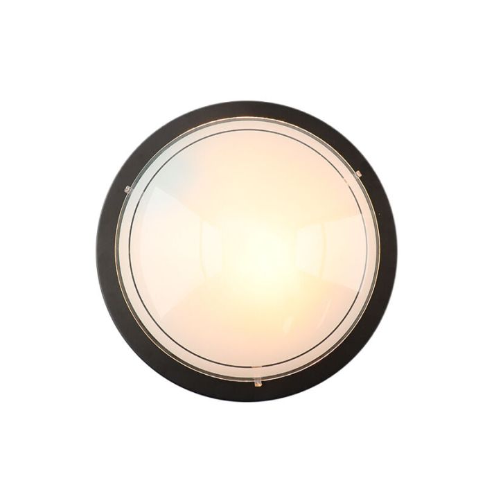 White flush ceiling light glass, Agena