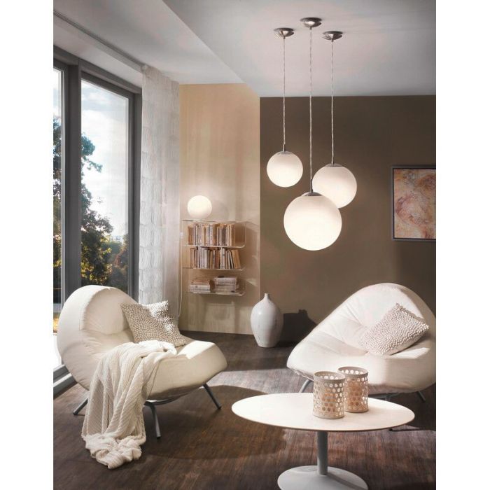Silver table lamp glass, Dave, with switch