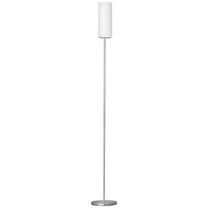 Nickel floor lamp glass, Ciuda, with switch