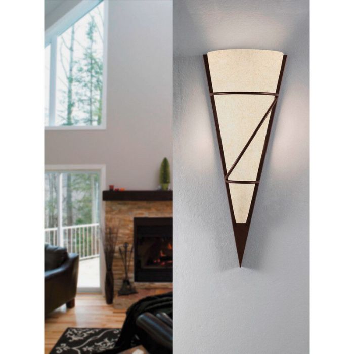 Brown design wall light glass, Gali