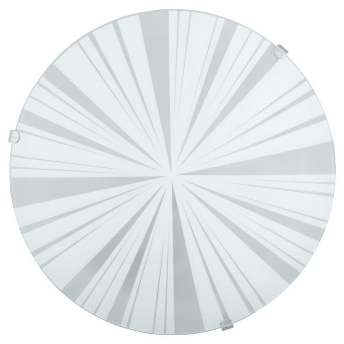 White flush ceiling light glass, Bada