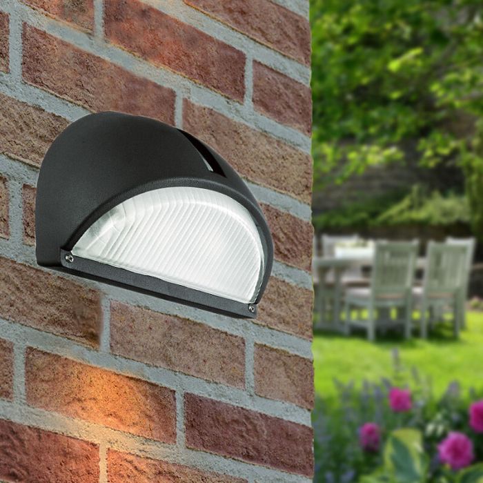 Black outdoor light aluminium, Gemma, IP44