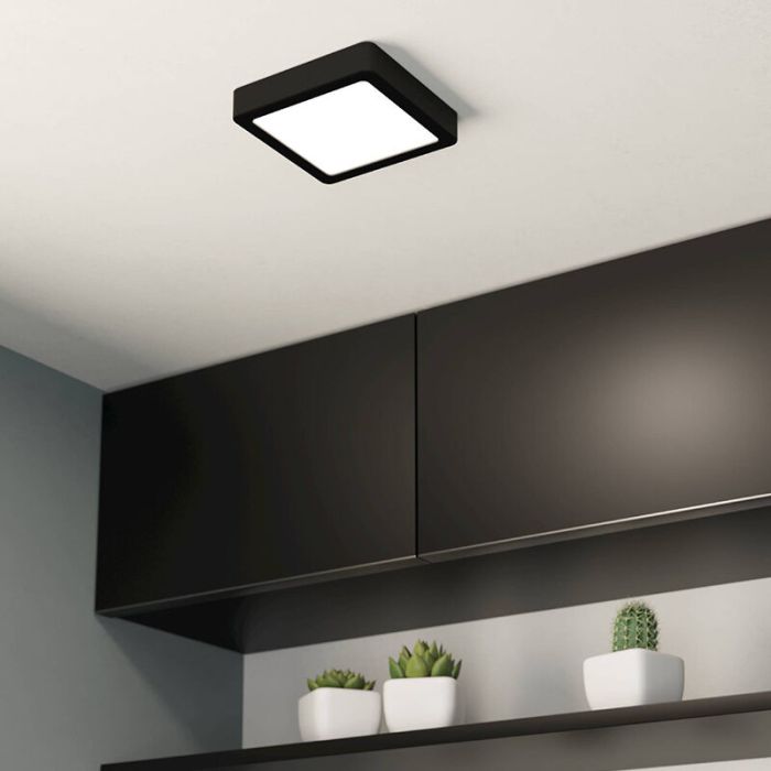White flush ceiling light plastic, Geraldo, 11W, 3000K LED
