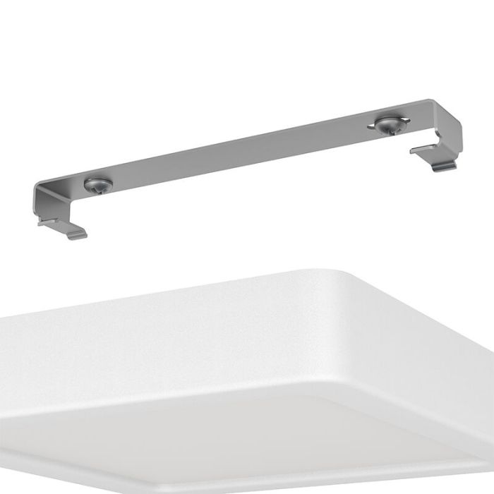 White flush ceiling light plastic, Geraldo, 11W, 3000K LED