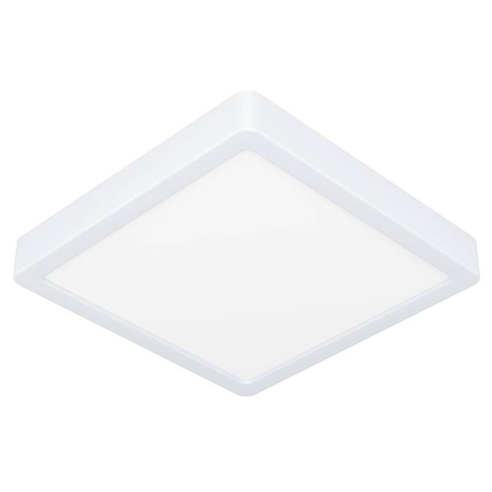 White bathroom ceiling light plastic, Geraldo, 17W, 3000K LED, IP44
