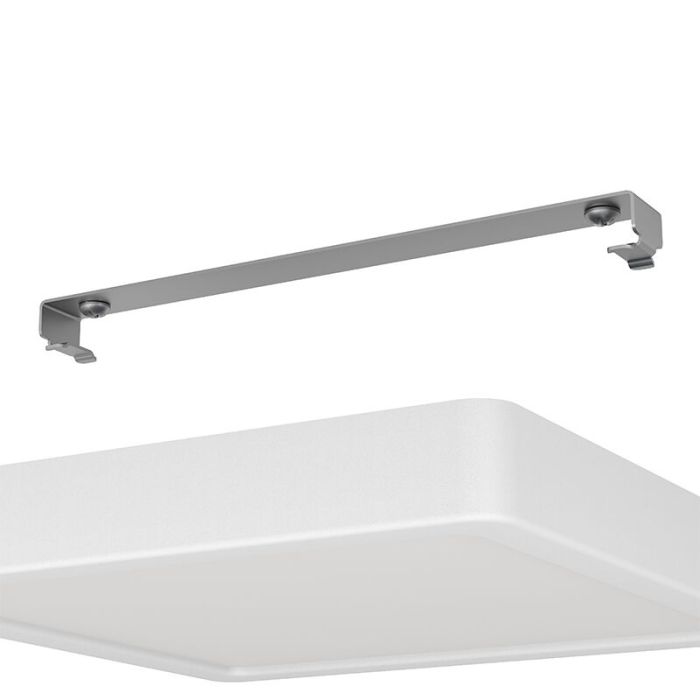 White bathroom ceiling light plastic, Geraldo, 17W, 3000K LED, IP44