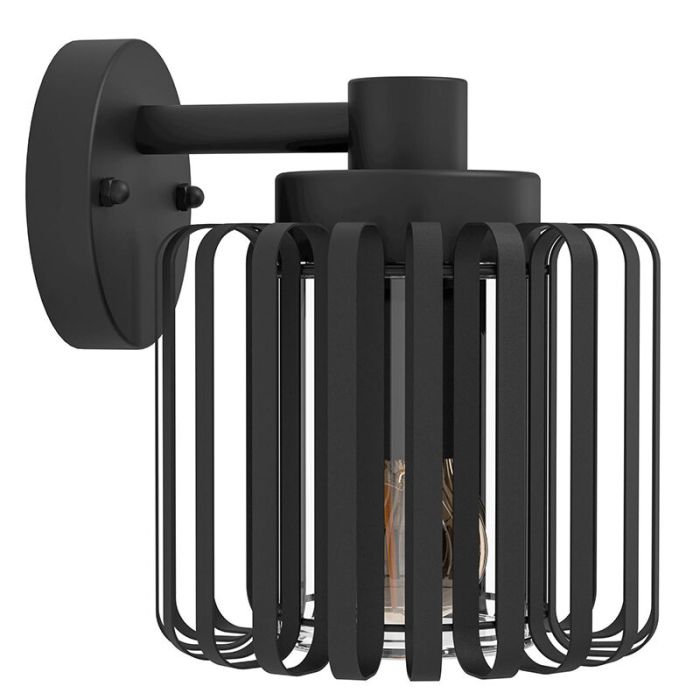 Black industrial outdoor light aluminium, Rebecca, IP65