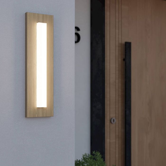 Brown modern outdoor light aluminium, Bernardo, 7W, 3000K LED, IP44