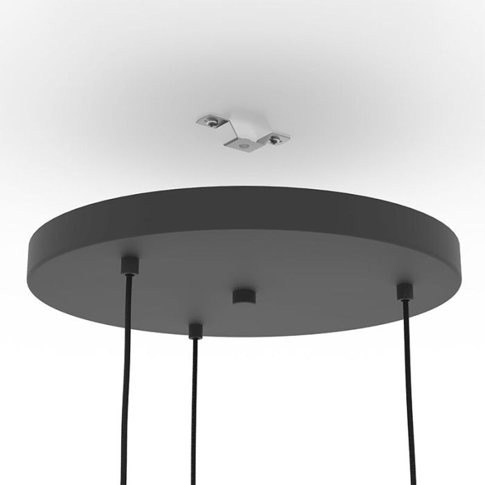 Black industrial pendant light steel, Pietro