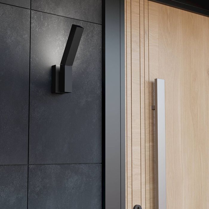 Black modern outdoor light aluminium, Salman, 4,5W, 3000K LED, IP44