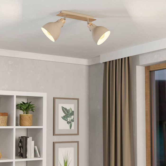 Beige modern ceiling spotlight aluminium, Andy
