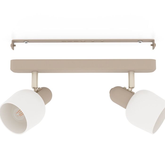 Beige ceiling spotlight steel, Connor