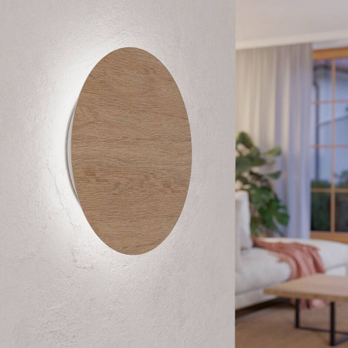 Brown modern wall light wood, Aisling, 9,2W, 3000K LED