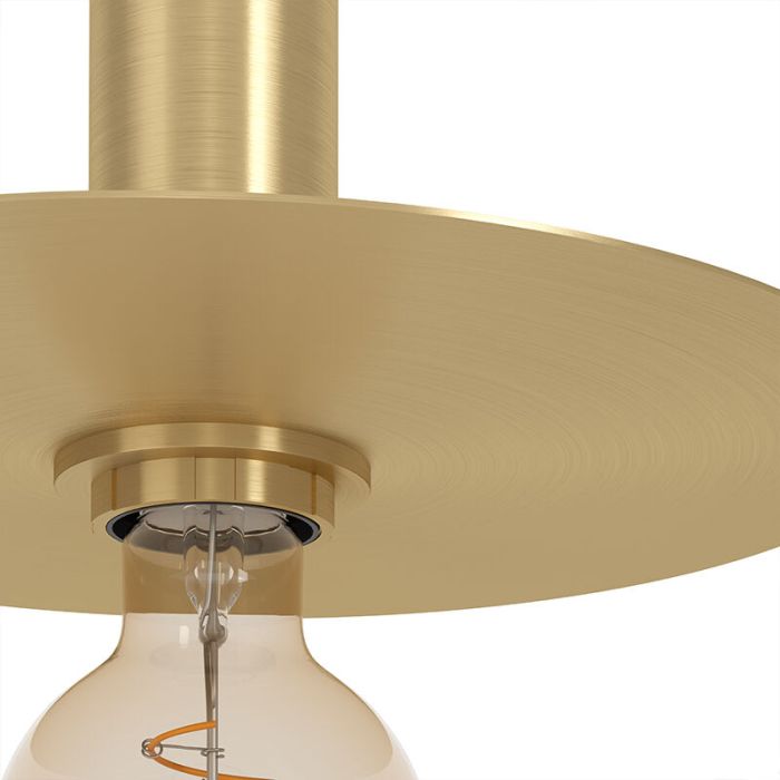 Brass modern wall light steel, Elana