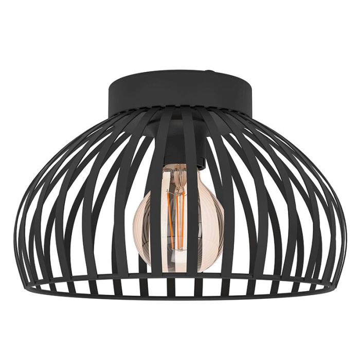 Black industrial ceiling light steel, Egine