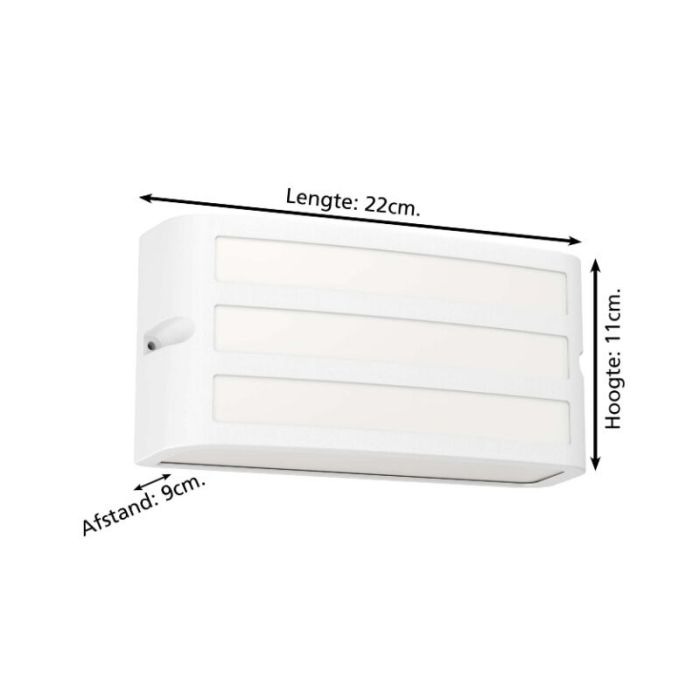 White outdoor light plastic, Cesar, IP54