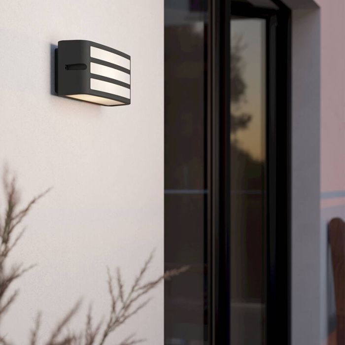 Anthracite outdoor light plastic, Cesar, IP54