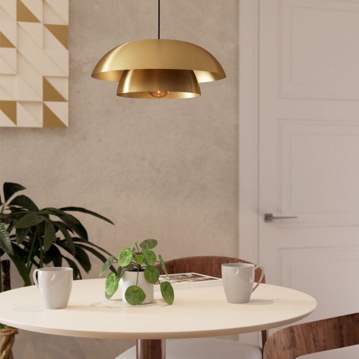 Golden modern pendant light steel, Chuck