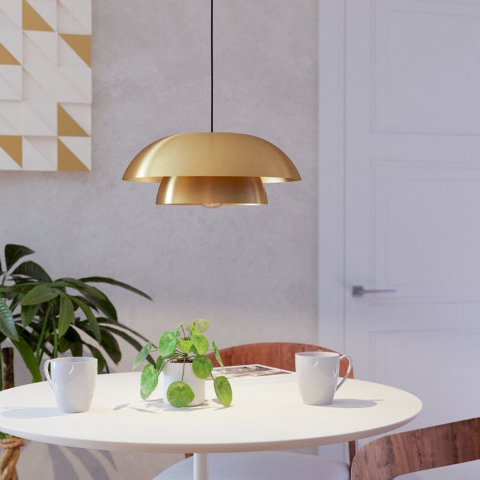 Golden modern pendant light steel, Chuck