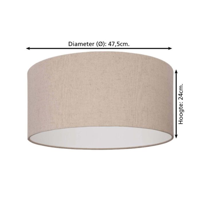 Beige ceiling light fabric, Floyd