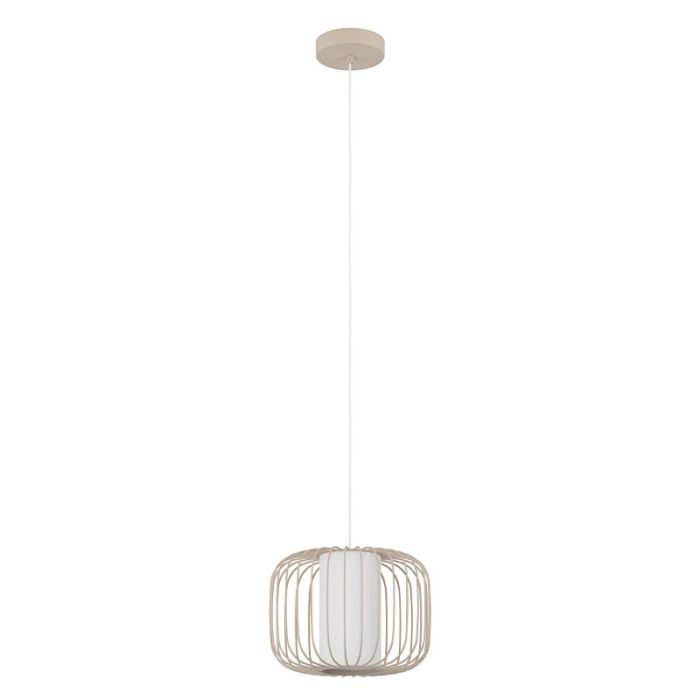 Beige industrial pendant light aluminium, Safira