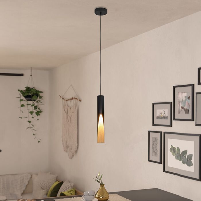 Brown modern pendant light aluminium, Aloysius