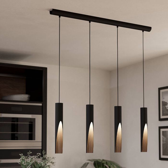 Brown modern pendant light aluminium, Aloysius