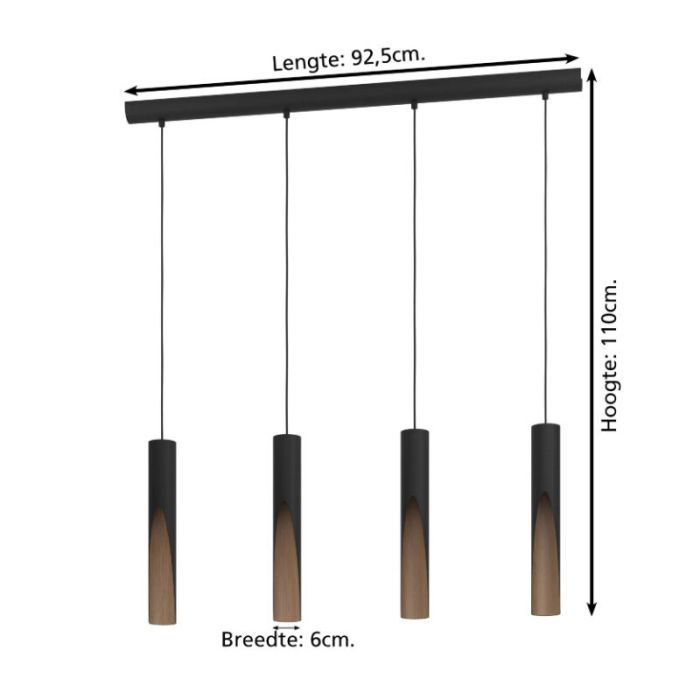 Brown modern pendant light aluminium, Aloysius