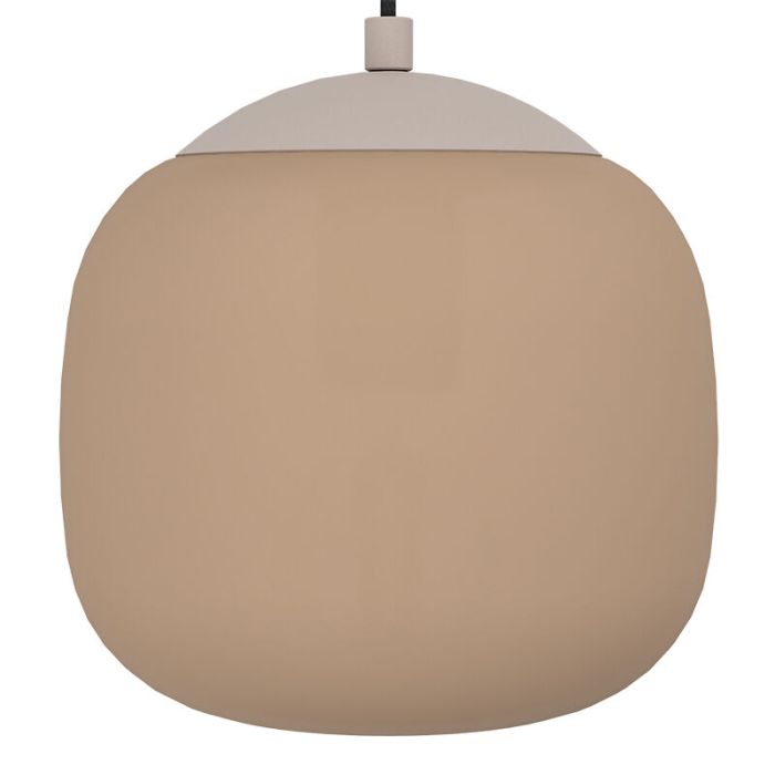 Taupe pendant light glass, Claudia