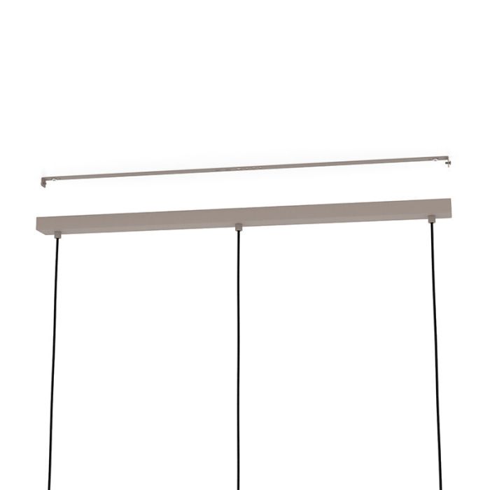 Taupe pendant light glass, Claudia