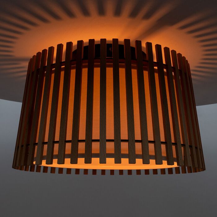 Rustic ceiling light wood, Farah