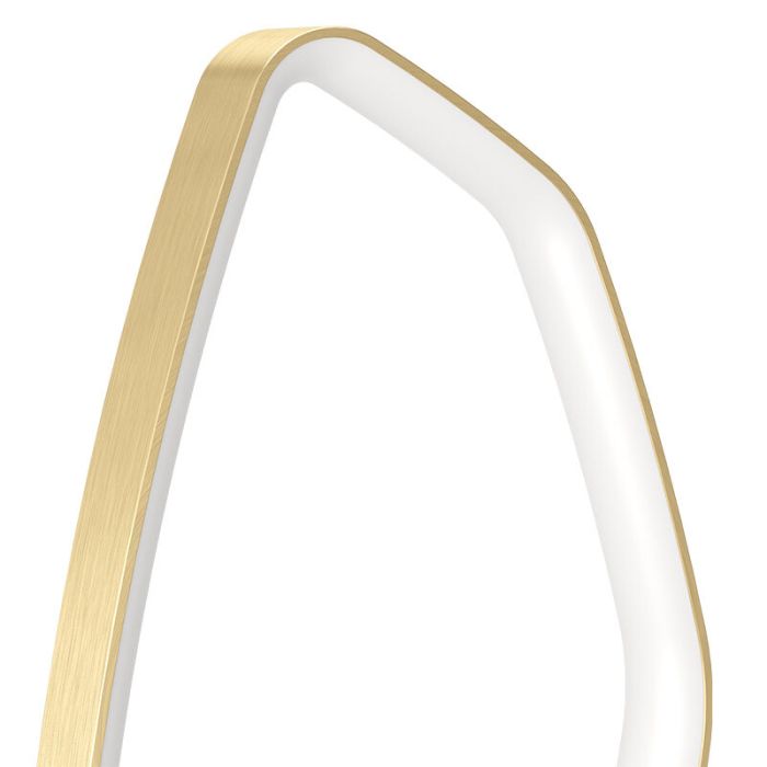Golden design table lamp aluminium, Samson, 10,8W, 3000K LED, with switch