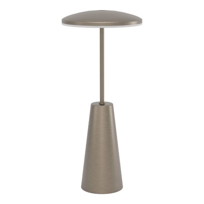Bronze modern table lamp steel, Ishika, 2,8W, white switch LED, IP54, with touch dimmer