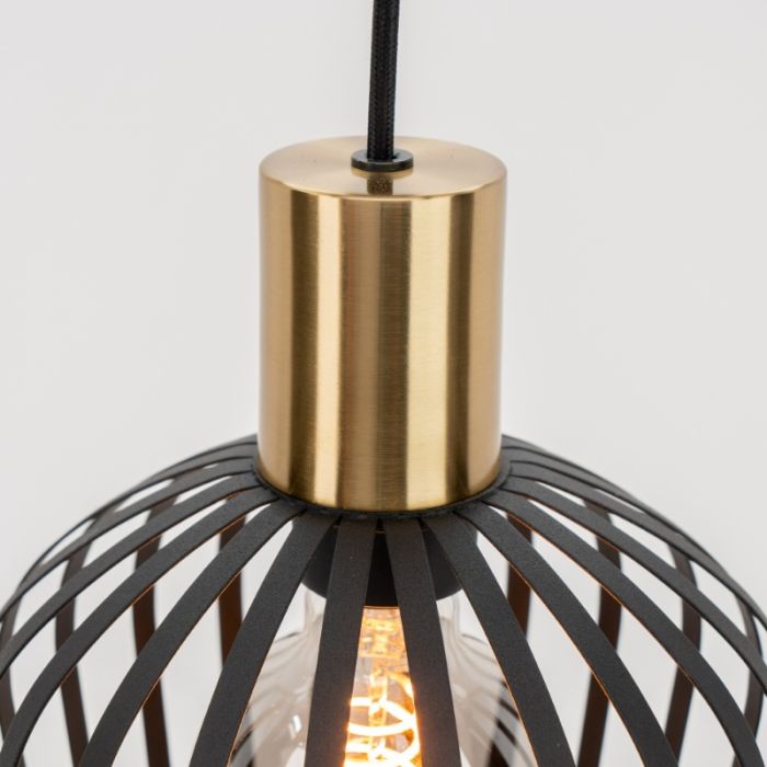 Black industrial pendant light steel, Insaf